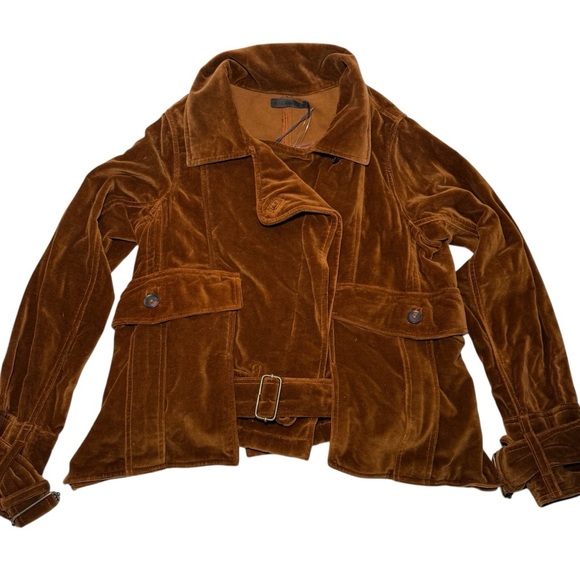 Free People x Nicholas K Velvet Turin Jacket In Sienna - Picture 9 of 16